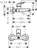 Смеситель для раковины Hansgrohe Logis 71225000 фото 2