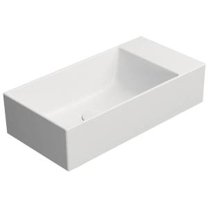 Раковина GSI Kube X 9486009 50 см, белая матовая