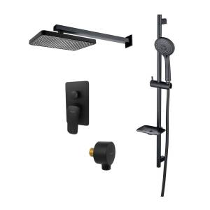 Душевой комплект Aquatek Вега AQ1074MB черный матовый