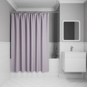Штора для ванной Iddis Base BG02P24i11 полиэстер, 200x240, фиолетовый