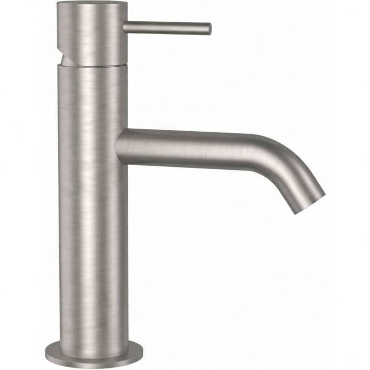 Смеситель для раковины Remer X Style Inox SSX10B click-clack с донным клапаном