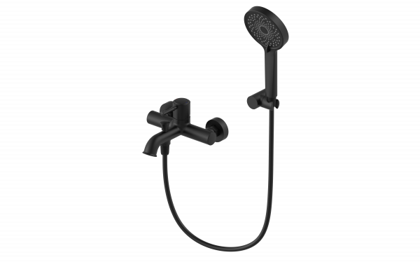 Смеситель для ванны Wonzon & Woghand WW-88037073-MB с душем, черный матовый