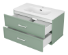 Тумба с раковиной Brevita Верде УТ000026839 зеленая, 90 см фото 4