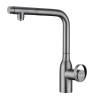 Смеситель для кухни Paulmark Urban Ur213104-GM с выдвижным изливом, вороненая сталь