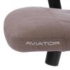 Кресло компьютерное Tetchair Aviator PLT metalBL 25108 светло-коричневый, серый, KUB 03/W-12, ткань фото 14