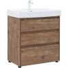 Тумба с раковиной Aquanet Nova Lite 00302474 75 дуб рустикальный, 3 ящика
