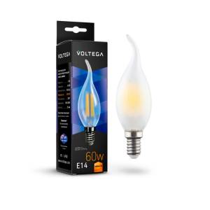 Светодиодная лампа Voltega Crystal Candel wind matt 6W 7025