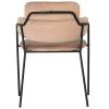 Стул Bradex Home Napoli FR 0326, латте с черными ножками фото 4
