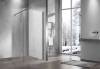 Душевая перегородка Vincea Walk-in VSW-1H100CLGM 100 см, профиль вороненая сталь, стекло прозрачное фото 3