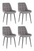 Стул Stool Group Флекс Original SG001-F1-L010 X4 велюр серый 4 шт.
