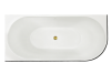 Акриловая ванна Royal Bath Nero RB710302BL-L-GD левая, белая, с черным бортом, 170x78