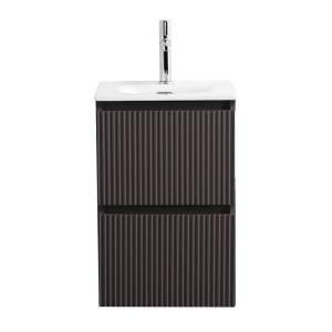 Тумба под раковину BelBagno UNO-MINI-400-2C-SO-GSO подвесная, матовая темно-серая