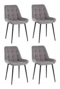 Стул Stool Group Флекс Original SG001-F1-L010 X4 велюр серый 4 шт.