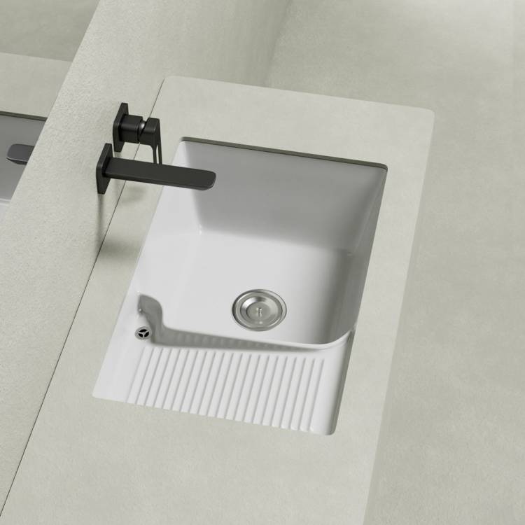 Раковина Abber Rechteck AC2226L 64 см, белая