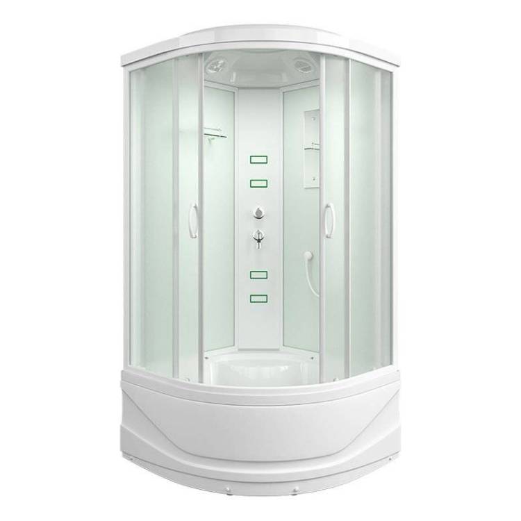 Душевая кабина Mirwell MR3509TPF-C3-RUS профиль белый, стекло матовое, 90x90x215