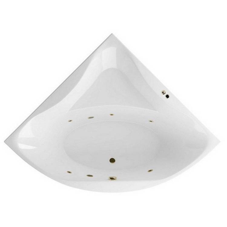 Акриловая ванна Excellent Glamour SOFT WAEX.GLA15.SOFT.BR 150x150 бронза