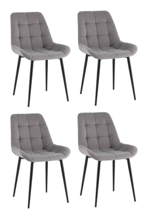 Стул Stool Group Флекс Original SG001-F1-L010 X4 велюр серый 4 шт.