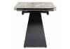 Стол Woodville Хорсборо 588009 dyna fantasico grey, черный 140(200)x80x79 фото 5
