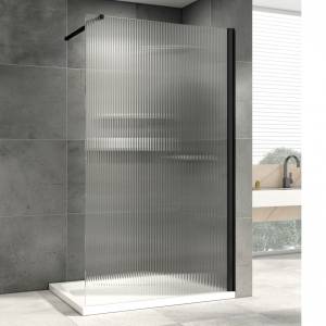 Душевая перегородка Abber Immer Offen AG61091R8 90x200, профиль Черный
