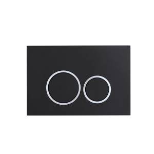 Кнопка смыва Iberica Blanca Esti-O IB.B082.002.000 черный матовый, 25x16 см