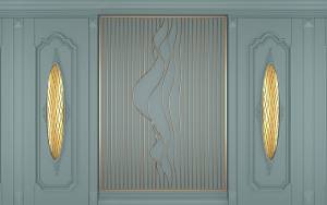 3D Фотообои Artegrafico «Изящные волны» DR-005 акварель