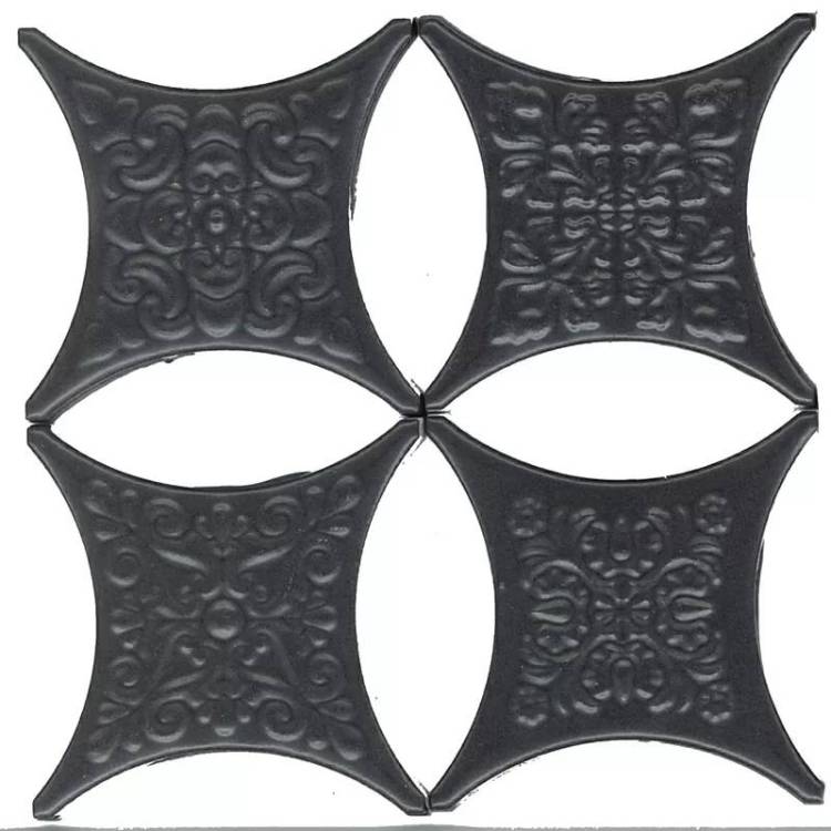 Керамическая плитка Hispania Core Estrella Set Core Negro 6.7x6.7