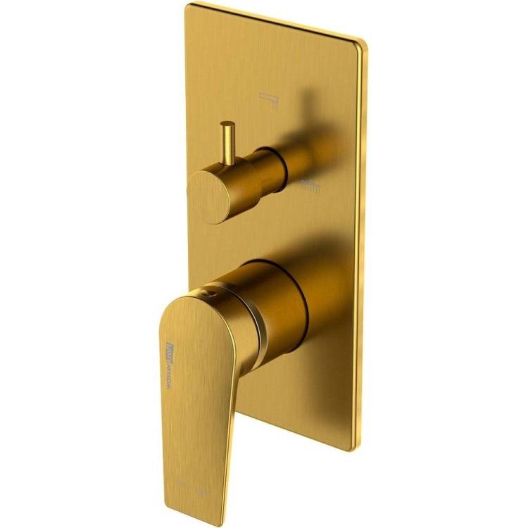 Смеситель для ванны Wasserkraft Aisch 5571 золотой матовый