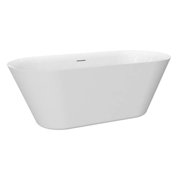 Акриловая ванна AQUAme AQM3501GW 167.6x75, белый глянцевый