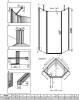Душевой уголок Radaway Nes Black PTJ 90x90, L фото 6