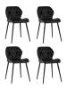 Набор из 4 стульев Stool Group Эдвин AV 407-223-08(P) X4 черный