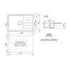 Мойка кухонная Maretti Kitchen KT600-BE бежевый, 60x42 фото 8