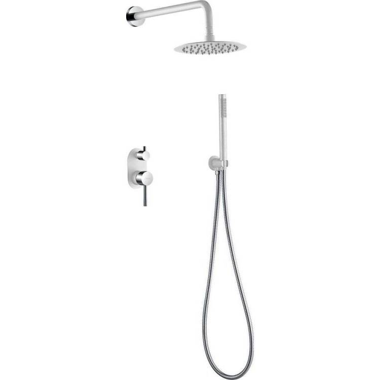 Душевой комплект Boheme Uno 464-WCR White Chrome, с внутренней частью