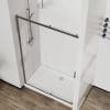 Душевая дверь Vincea City VDS-5CT110CLGM профиль вороненая сталь, стекло прозрачное, 110x195 фото 3