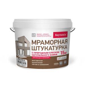 Мраморная штукатурка Bayramix BMSH-KW-N Kashmir White-N средняя фракция (N) 0.5-1.0 мм 15 кг