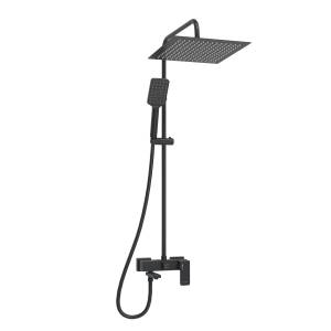 Душевой комплект Wasserkraft A277.162.130.BM черный, со смесителем