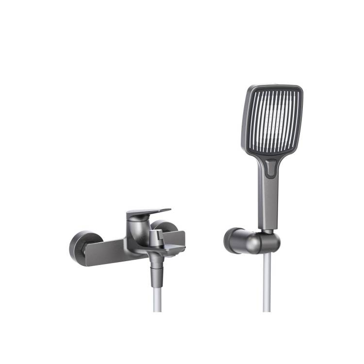 Смеситель для ванны Cezares LINER-VD-GM оружейная сталь