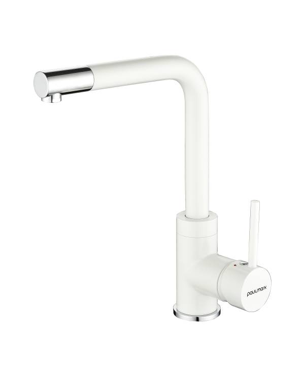 Смеситель для кухни Paulmark Honner Ho212018-WH белый матовый