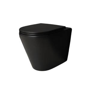 Унитаз приставной Gid Cortado 62212Y TRS-263BM черный матовый