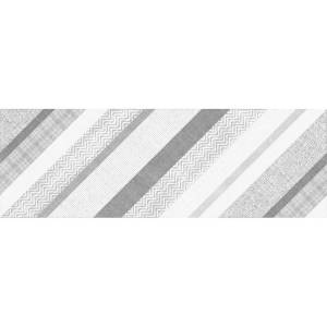 Вставка Cersanit Hugge HG2U092DT B Серый 25x75