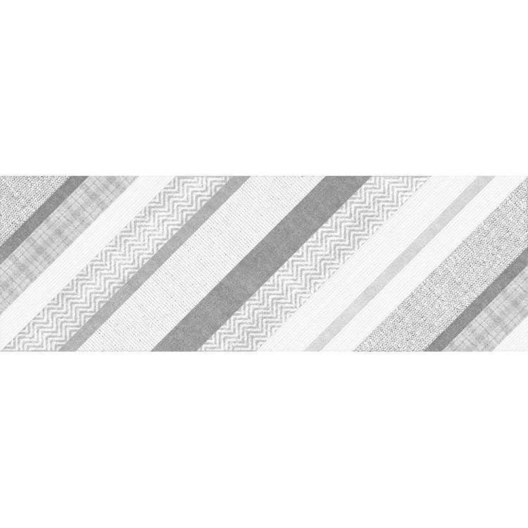 Вставка Cersanit Hugge HG2U092DT B Серый 25x75