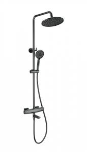 Душевая стойка Wonzon & Woghand WW-B3035-A3-BGG с термостатом, темный графит