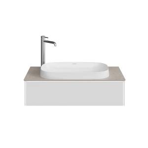 Тумба с раковиной Kerama Marazzi Magica утренний серый матовый, 90 см, раковина MA.wbi.65