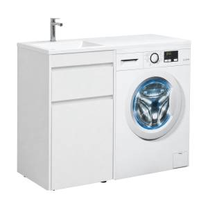 Тумба с раковиной Aquanet Токио 48 1 ящик, с бельевой корзиной