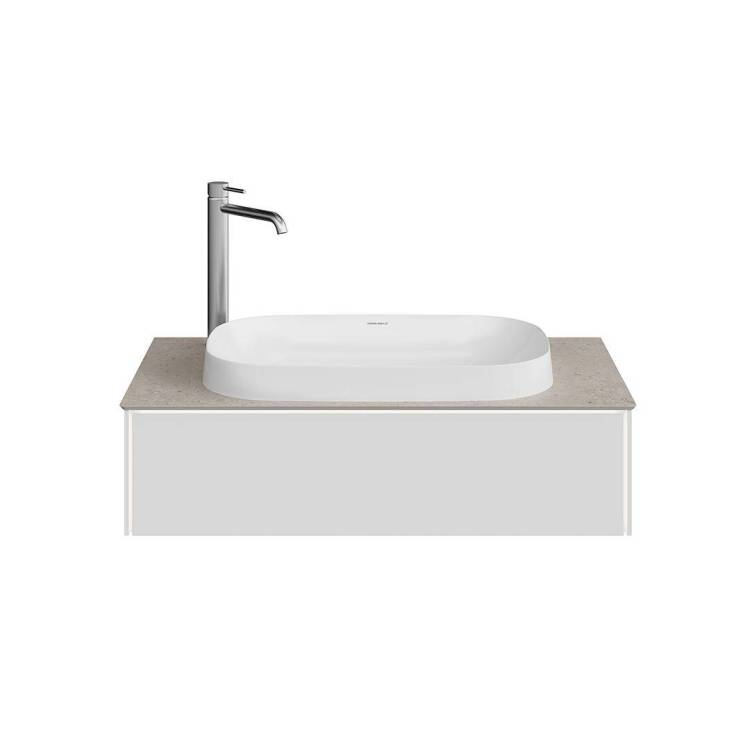 Тумба с раковиной Kerama Marazzi Magica утренний серый матовый, 90 см, раковина MA.wbi.65