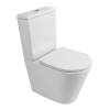 Унитаз-компакт BelBagno Flay-R BB2149CPR/SC/BB2149T безободковый, сиденье микролифт