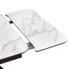 Стол Bradex Home Arthur RF 0655 керамогранит белый мрамор greys white, чёрный 120(184)x80x75 фото 7