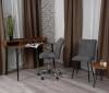Набор из кресла и стула Tetchair Sweet LT 25051 серый, черный, флок фото 10