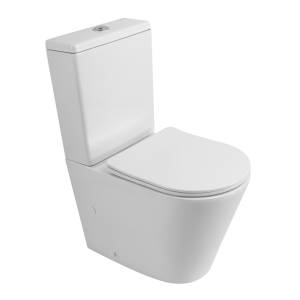 Унитаз-компакт BelBagno Flay-R BB2149CPR/SC/BB2149T безободковый, сиденье микролифт