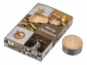 Набор из 6 свечей декоративных АРТИ-М 348-441 Merry Christmas (4x2 см)