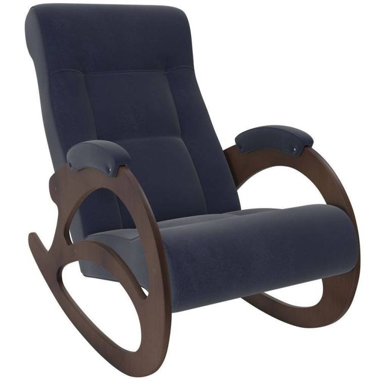 Кресло-качалка Leset Модель 4 2000026657682 Орех/Verona Denim Blue